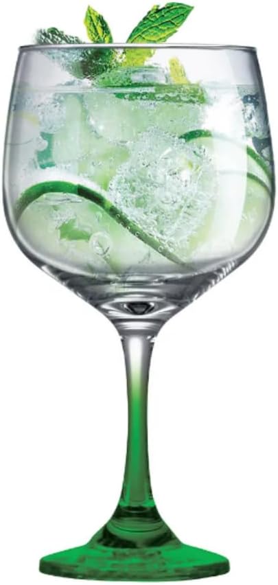 Taça de Vidro Gin Club Haste Verde 3