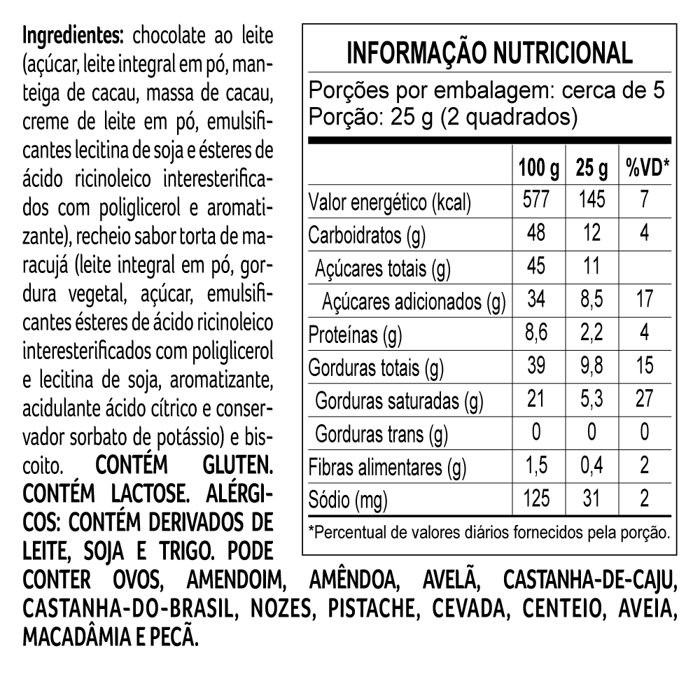 Tablete Dreams Torta de Maracujá 130g 5