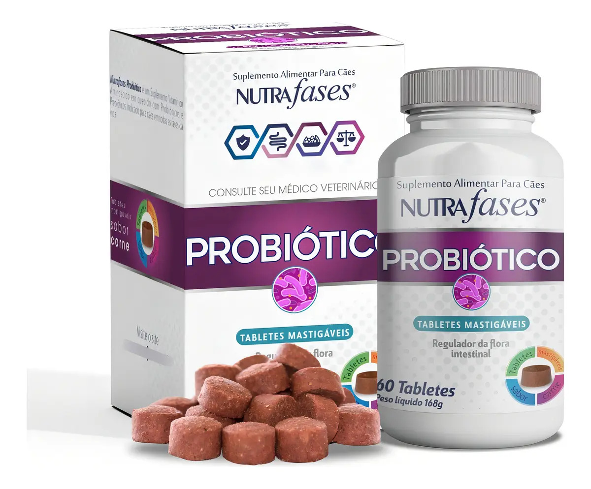 Nutrafases Probiótico Suplemento Alimentar para Cães 1