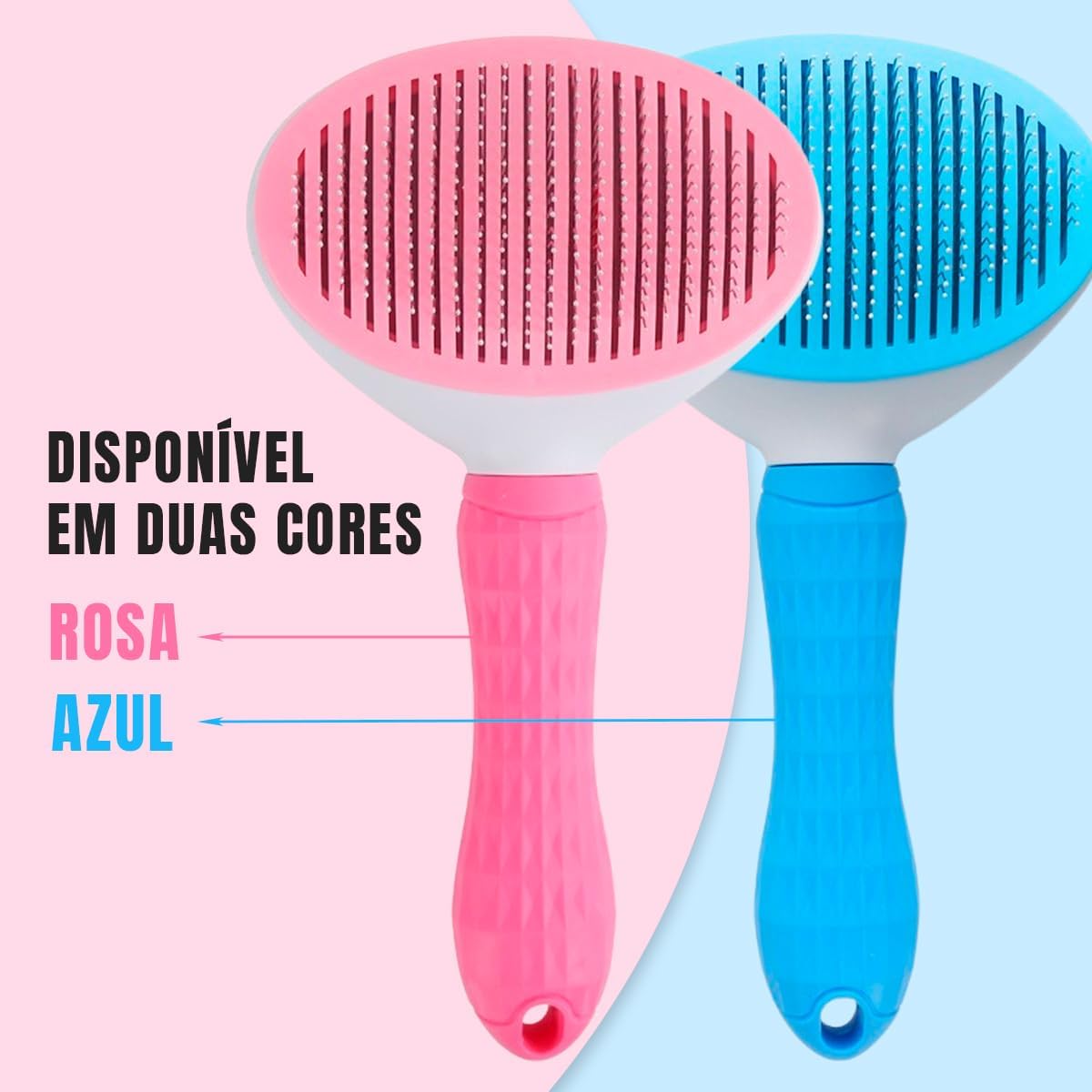 Escova Rasqueadeira Limpa e Tira Pelos 5