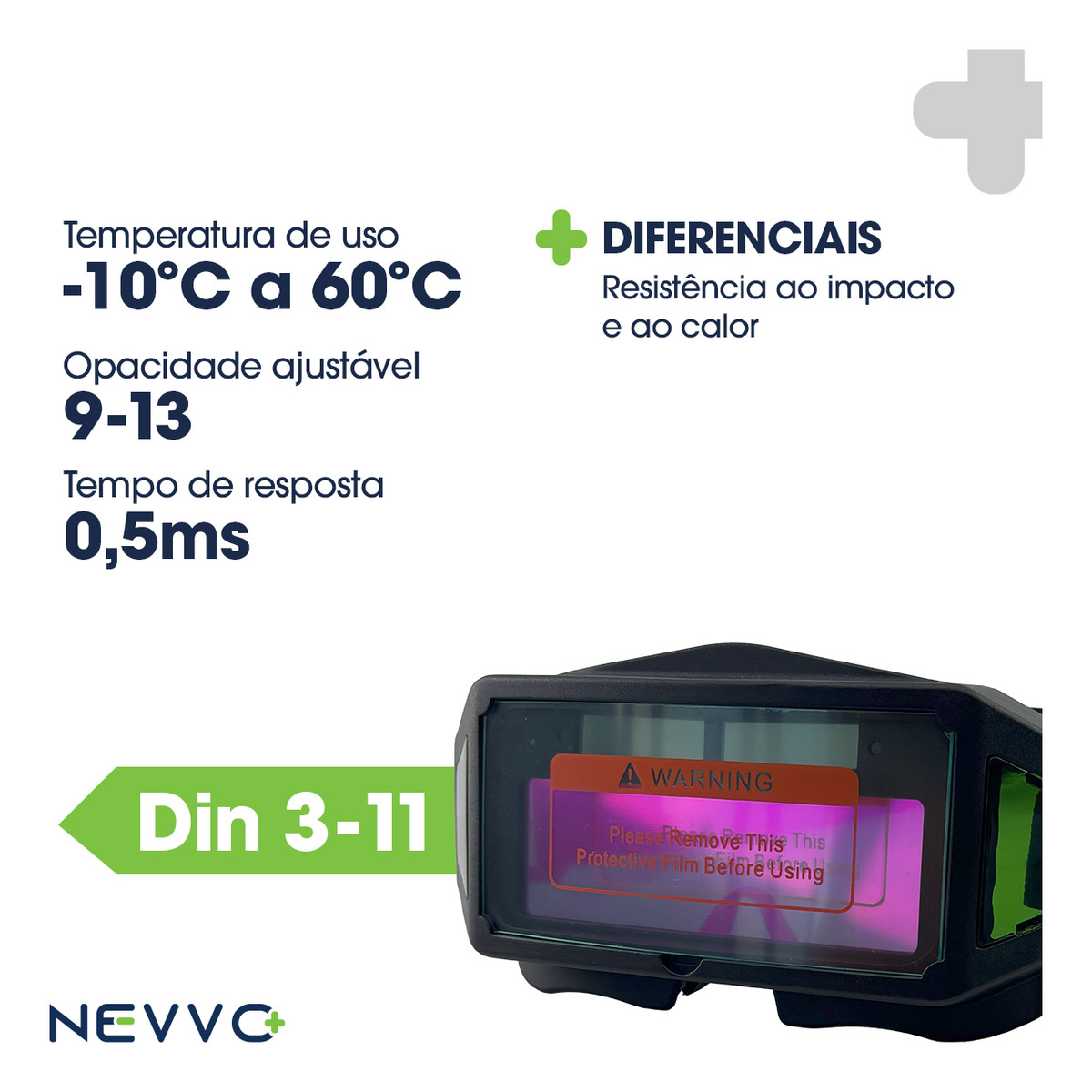 Óculos de Solda Automático Nevvo 3