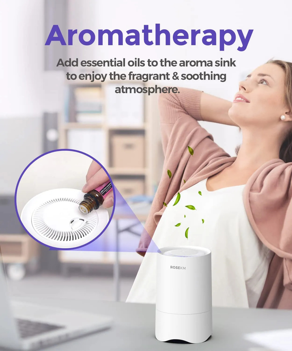 Small Air Purifier for Home Bedroom AP001R 5