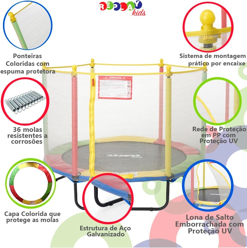 Cama Elástica 1,52 m Replay Kids 4
