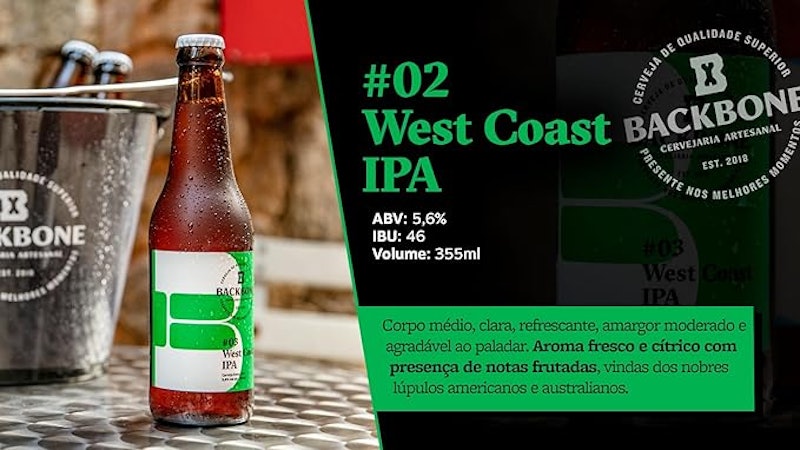 Cerveja West Coast Backbone IPA 2