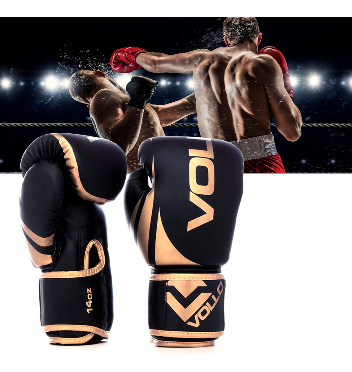 Luva de Boxe Muay Thai Kickboxing Training Vollo 2