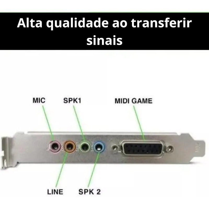 Placa de Som Pci 4.1 Acute 3