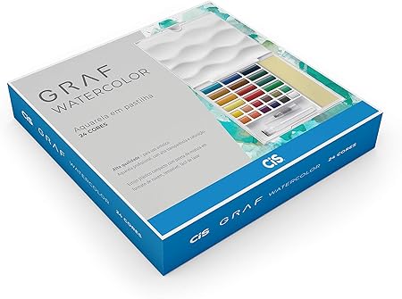 Aquarela Graf Watercolor 24 Cores Cis 1