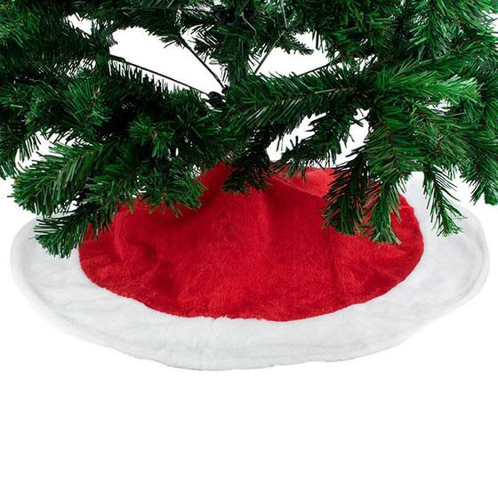 Saia para Árvore de Natal Branca com Vermelho 5