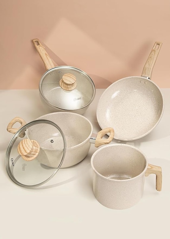 Conjunto Panelas 4 Peças Cerâmica Marble 2