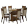 MADESA Conjunto Sala de Jantar Atlanta Mesa Tampo de Vidro com 6 Cadeiras 1