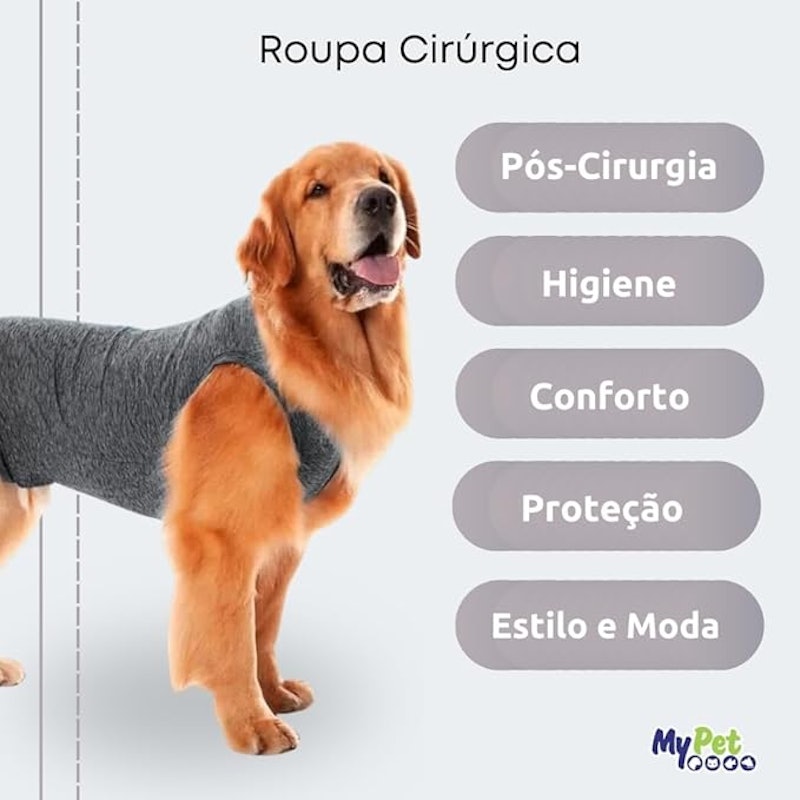 Roupa Pet Cirúrgica Pós-Cirurgia e Pós-Operatório 2