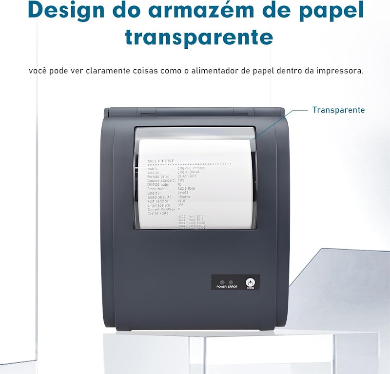 Impressora Térmica Portátil para Recibos e Documentos 4
