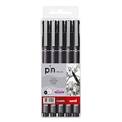 Caneta Pin Fine Line (Estojo c/ 5 Unidades)