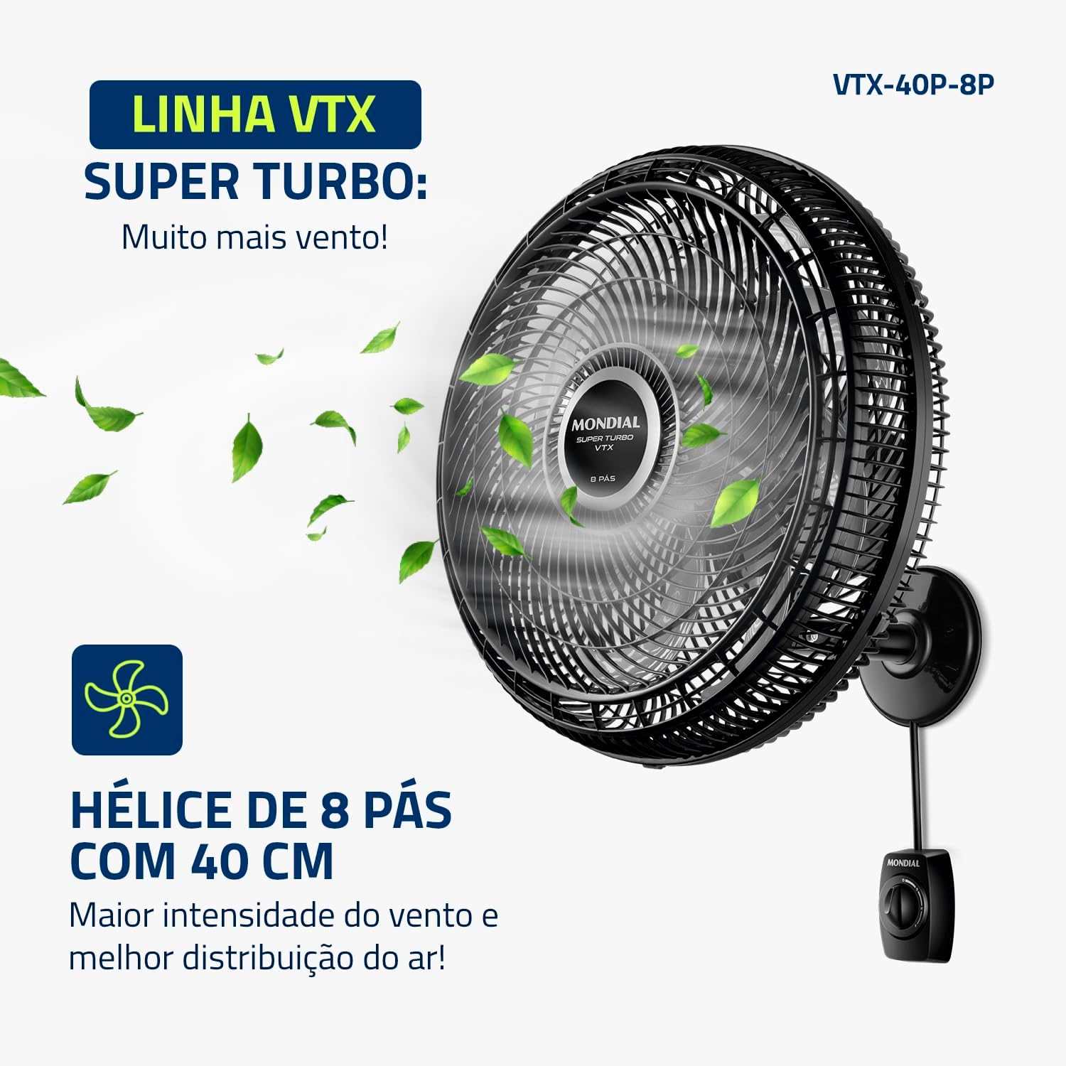 Ventilador de Parede Mondial Turbo 8 Pás 2