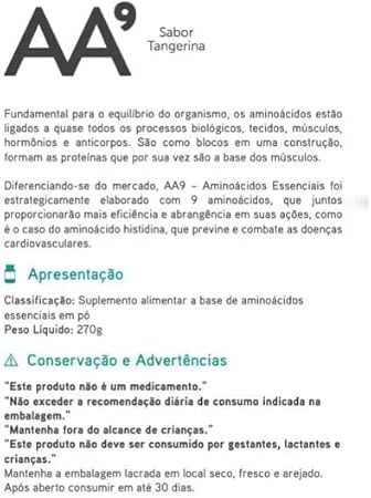 AA9 - Aminoácidos Essenciais 270 g 3