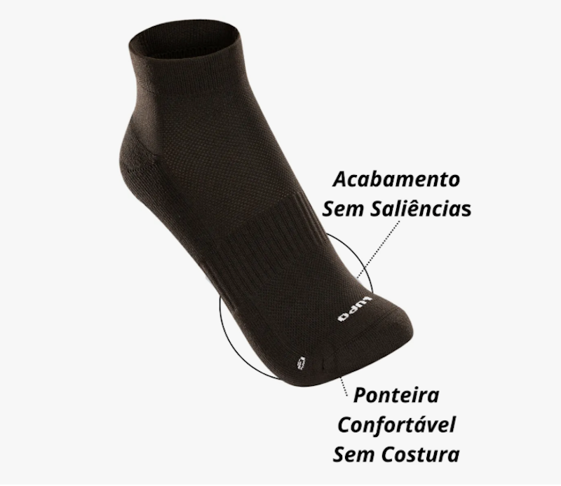 Meia Antiderrapante Pilates Sapatilha Feminina Algodão 5