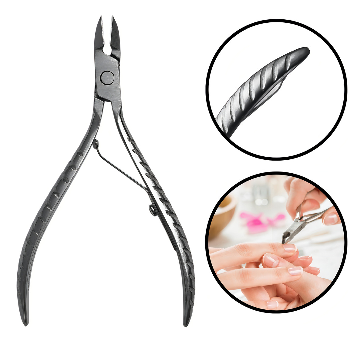 Alicate Desencravador de Unhas Cabo Chanfrado Aço Inox 1763B 3