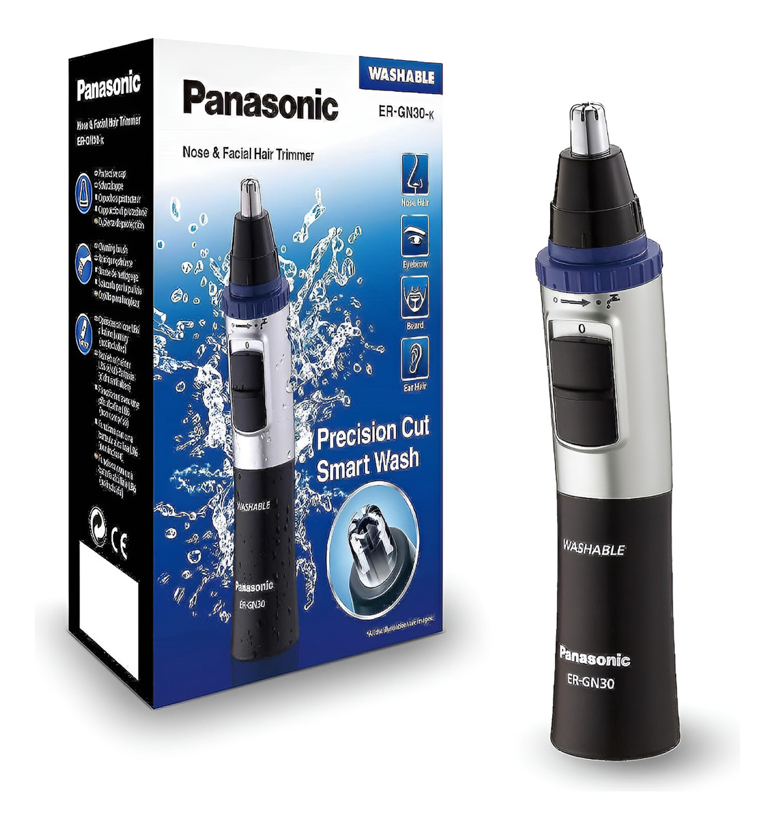 Aparador de Pelos Faciais Masculino Panasonic Lâmina Dupla de Aço inoxidável 1