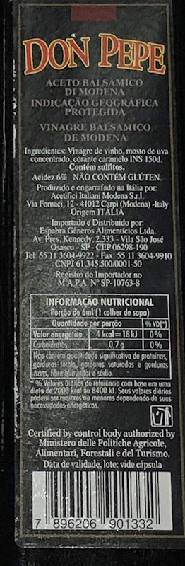 Aceto Balsâmico di Modena Don Pepe 2