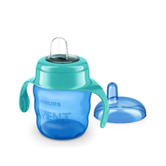 Copo de Transição Philips Avent 200 ml 6m+ Azul com Alças