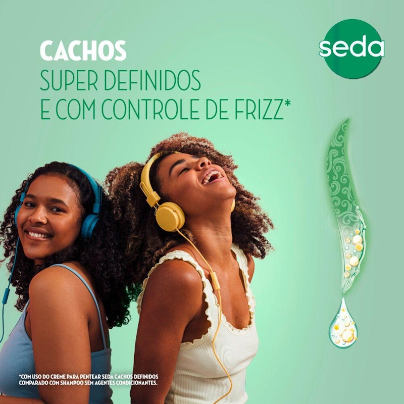 Creme para Pentear Seda Cachos Definidos 3