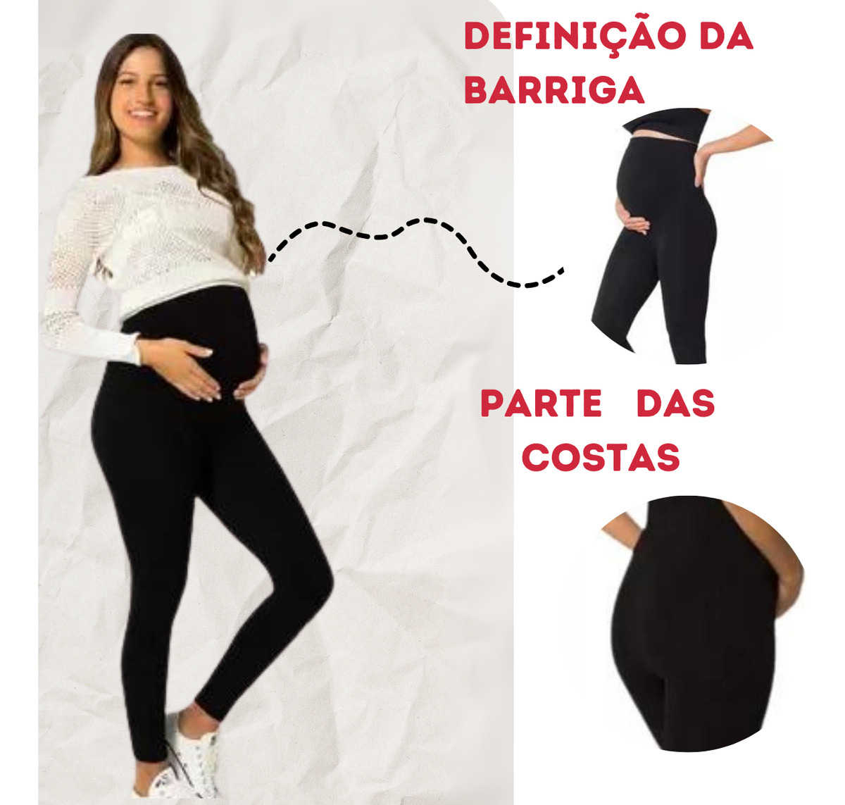 Calça Gestante Legging Maternidade 4