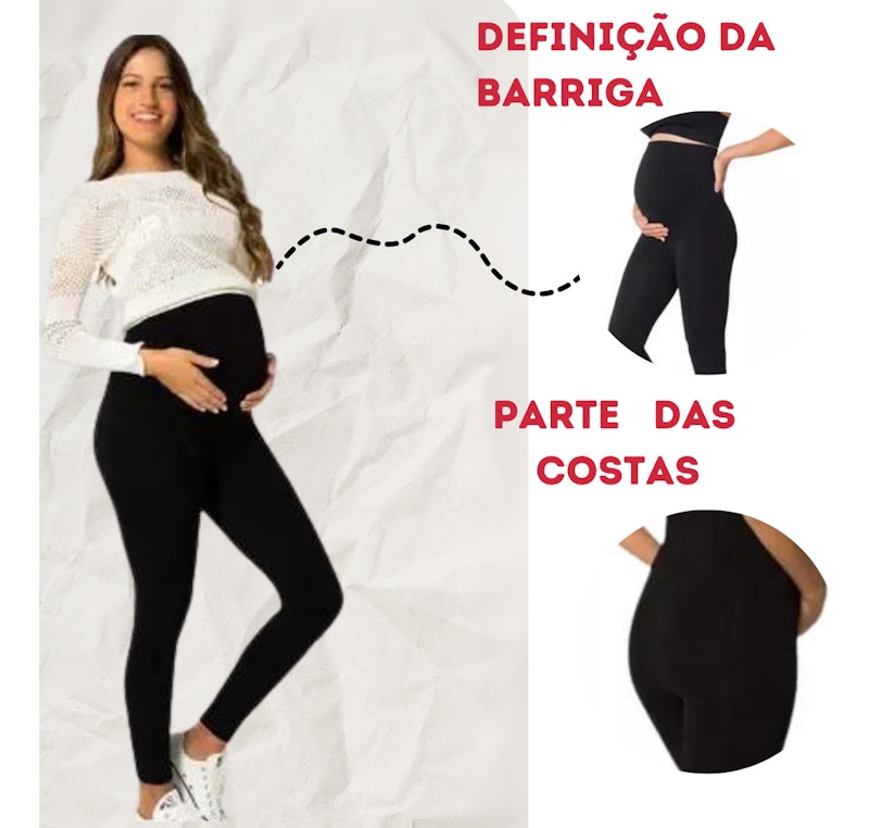 Calça Gestante Legging Maternidade 4