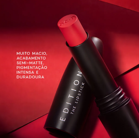 Batom Vermelho Semi-Matte – The Lipstick Red Kiss 5