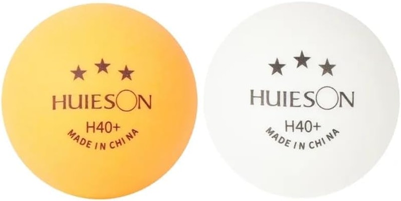 10 Bolas Tênis de Mesa Ping Pong Huieson 3 Estrelas H40+ 4