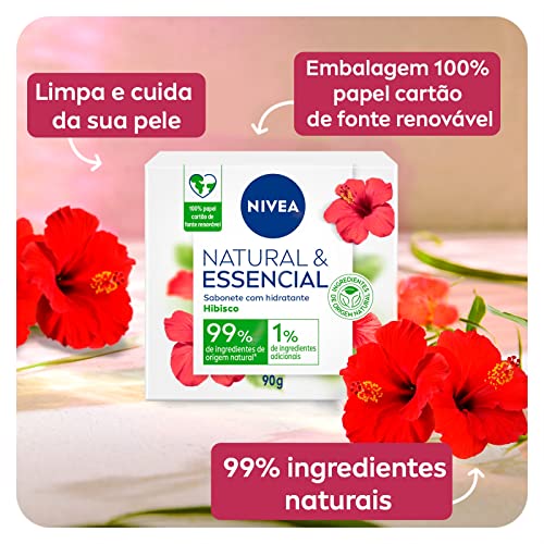 Nivea Sabonete em Barra Natural e Essencial Hibisco 2