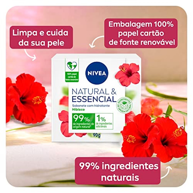 Nivea Sabonete em Barra Natural e Essencial Hibisco 2