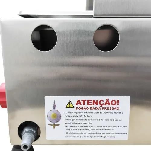 Fritadeira a Gás 2 Cubas Baixa Pressão 3