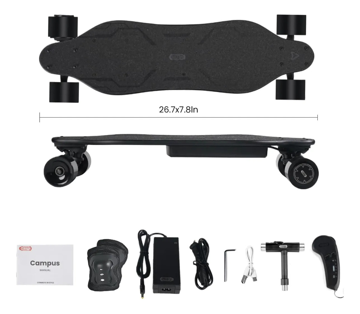 Skate Elétrico Meepo Campus 3