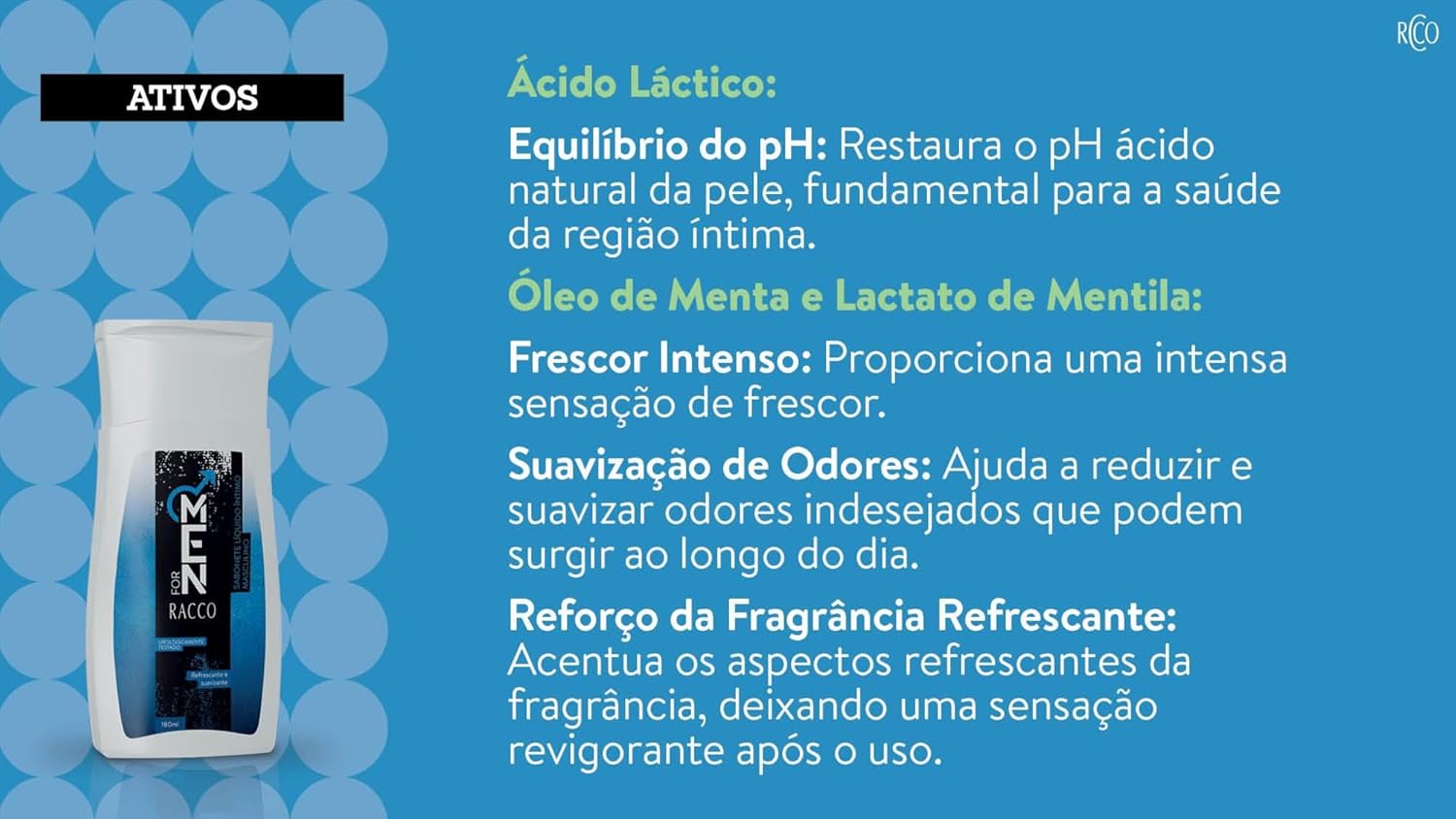 Sabonete Líquido Íntimo For Men Racco 4