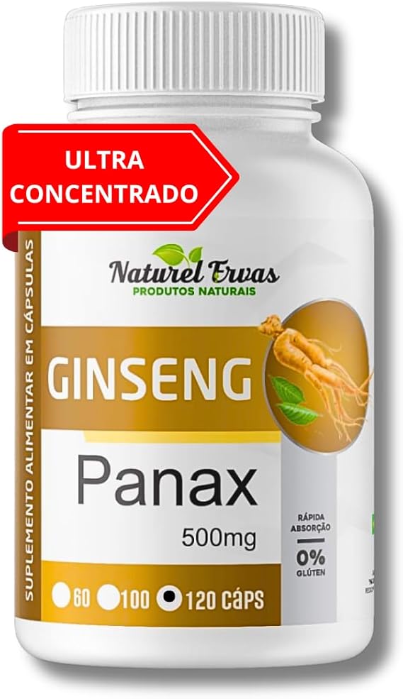 Ginseng 500 mg Naturel Ervas 1