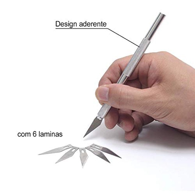 Estilete de Precisão Bisturi Artesanato Modelismo 4