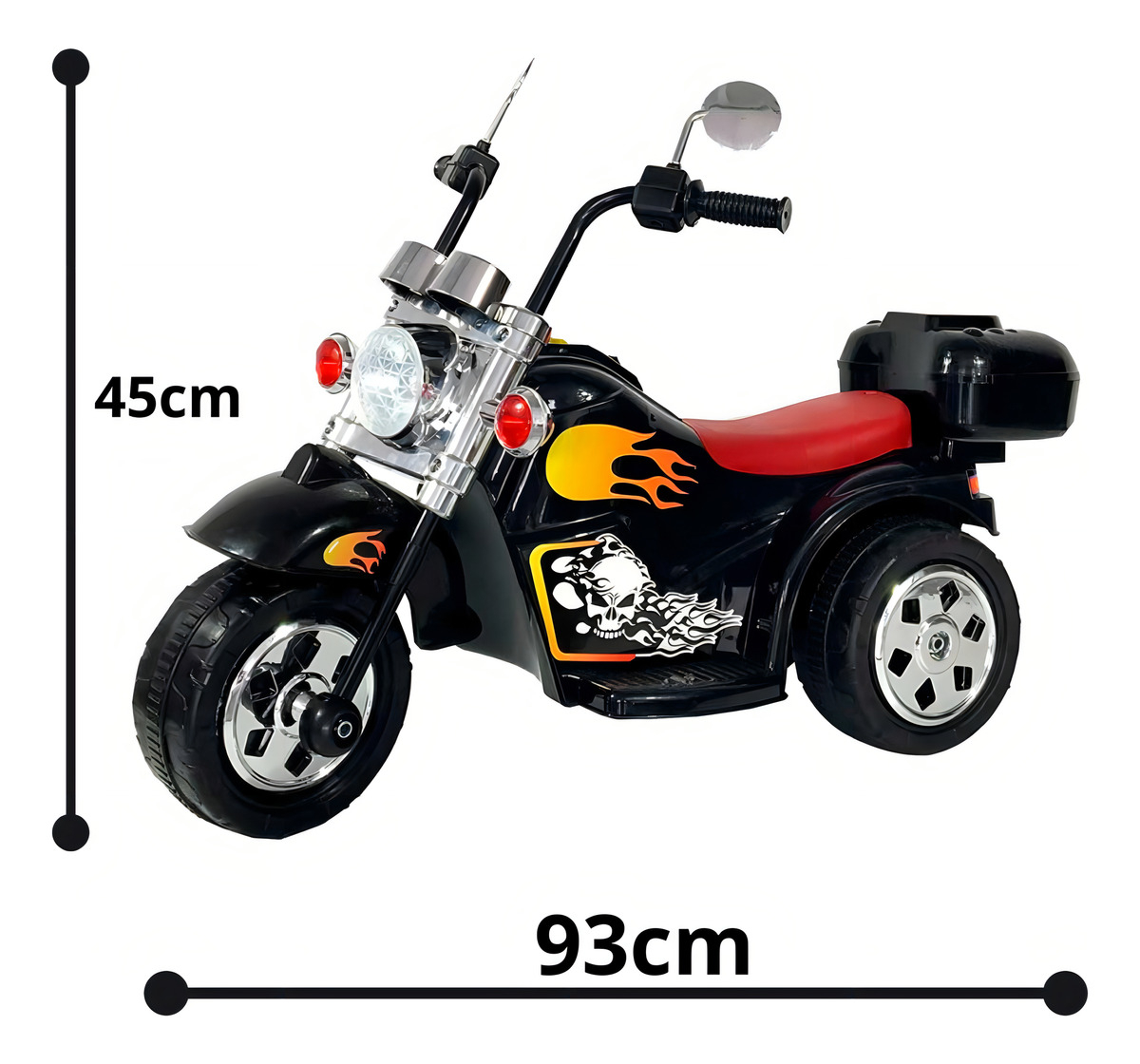 Mini Moto Elétrica Infantil 6 V Tipo Harley 4