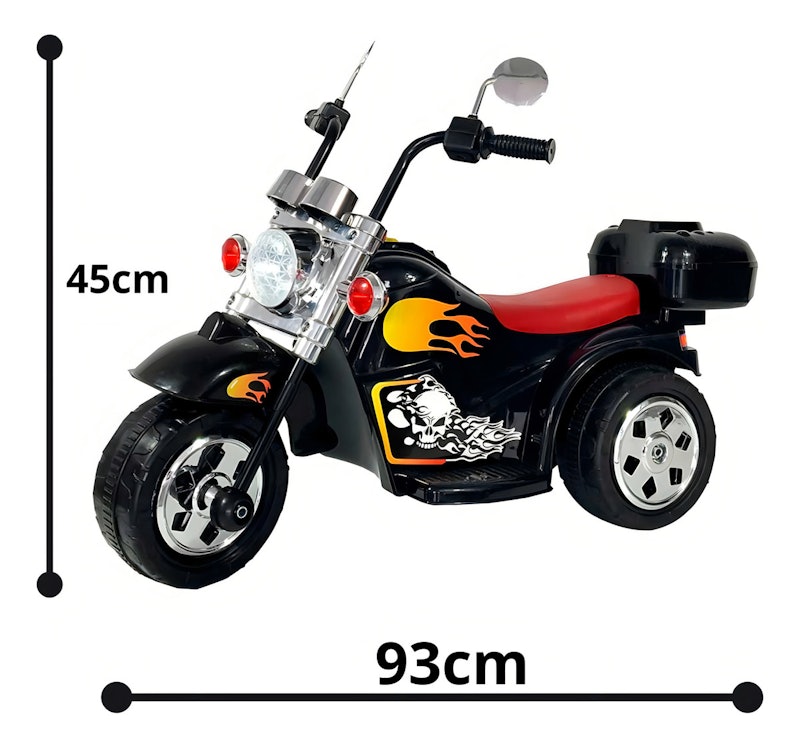 Mini Moto Elétrica Infantil 6 V Tipo Harley 4