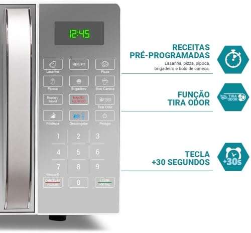 Micro-ondas 20 L Limpa Fácil Espelhado 2
