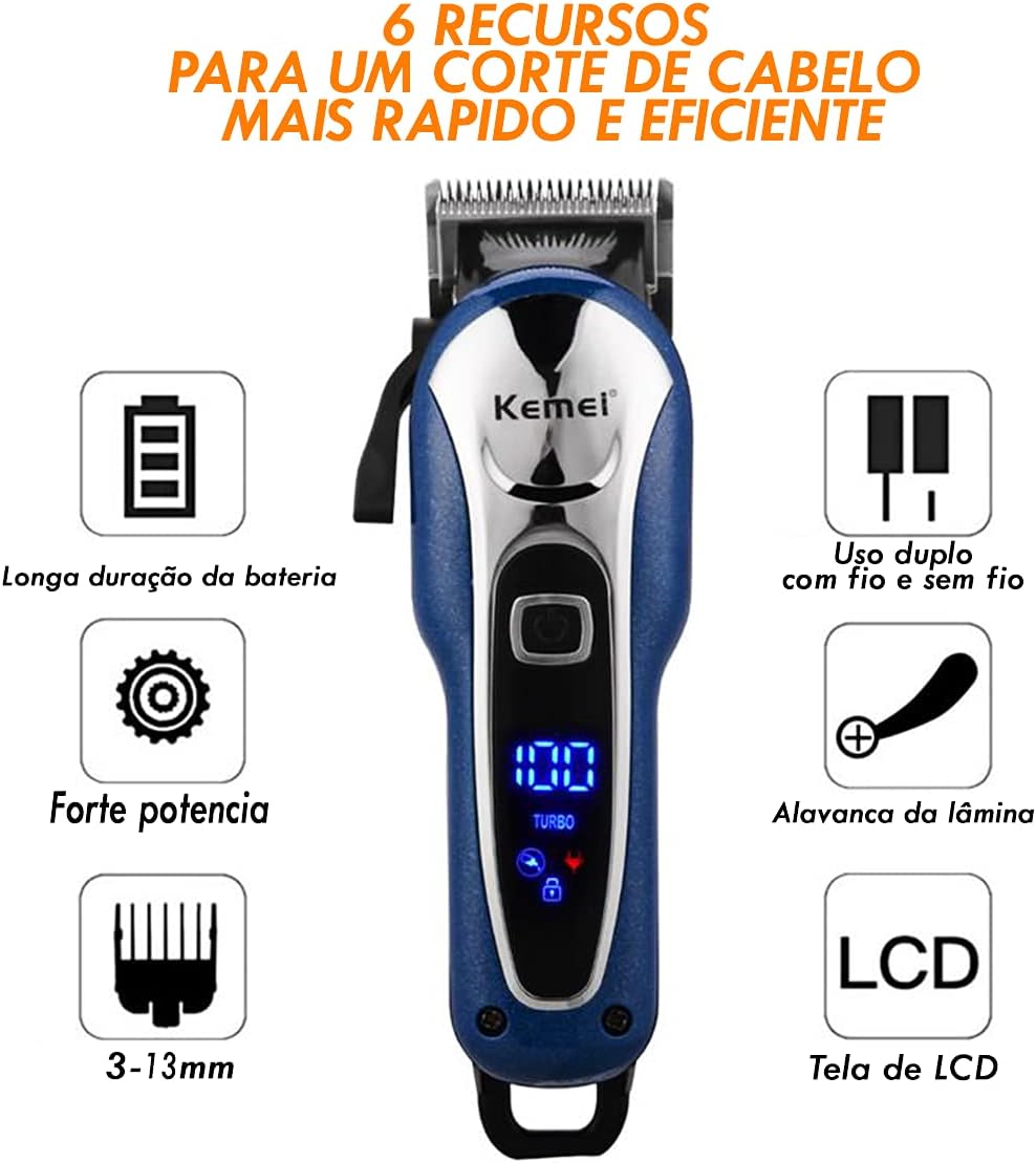 Máquina de Cortar Cabelo Profissional 2
