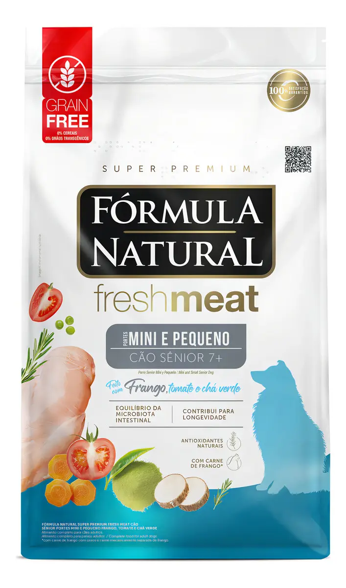 Fórmula Natural Super Premium Fresh Meat Cão Sênior Portes Mini e Pequeno 1