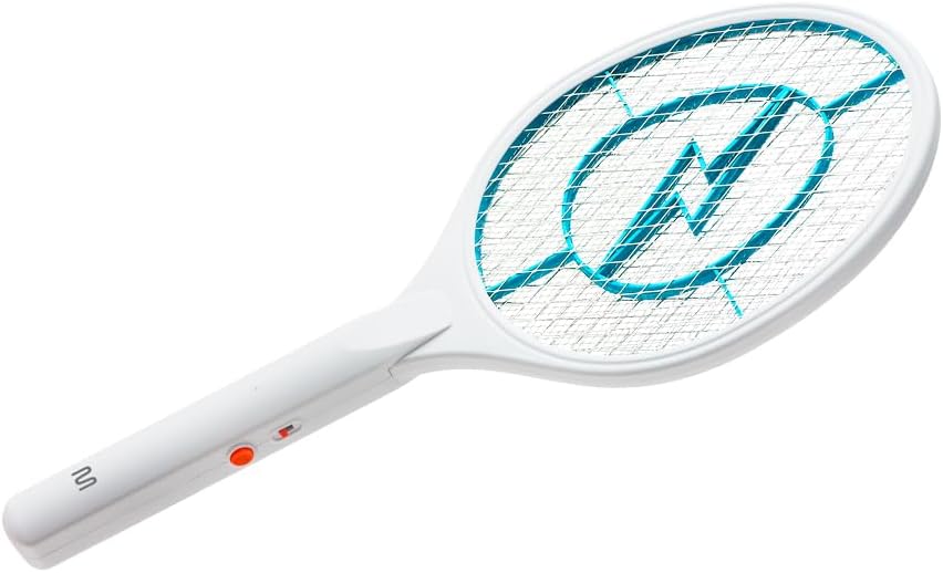 Raquete Elétrica Mata Insetos com Bateria Recarregável Bivolt Multi Saúde 2