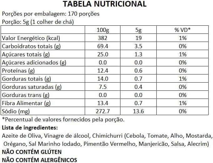 Tempero Pote BR Spices Molho Chimichurri 3