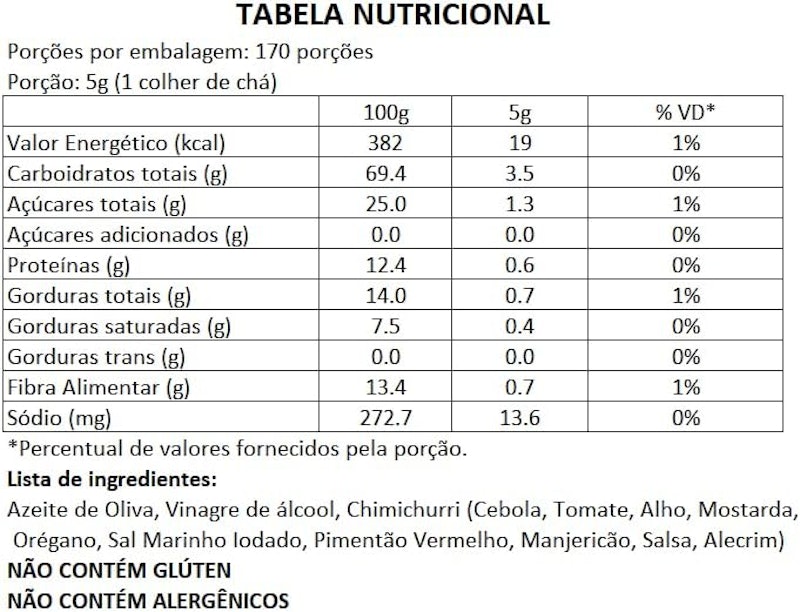 Tempero Pote BR Spices Molho Chimichurri 3