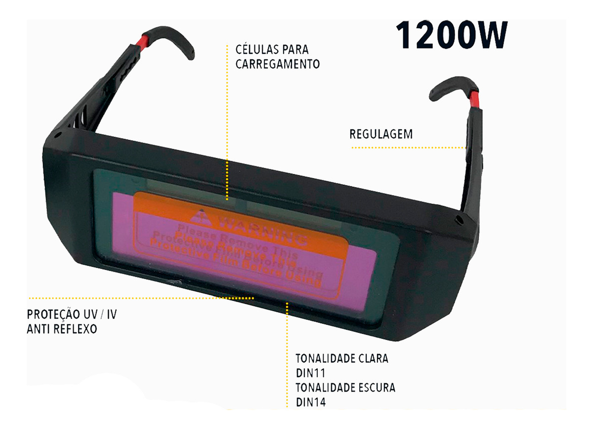 Óculos de Solda com Escurecimento Automático 3