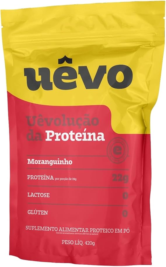 Proteína Uêvo 420 g Morango 2