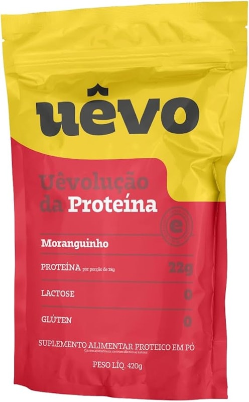 Proteína Uêvo 420 g Morango 2