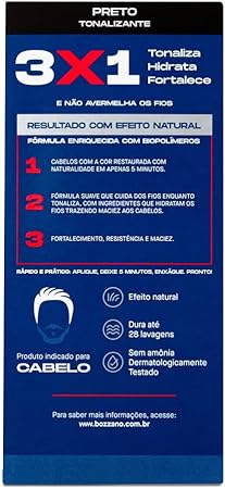 Tonalizante para Cabelos Preto 4
