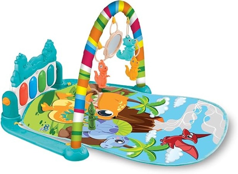 Tapete de Atividades para Bebê Piano Funny Dino 1