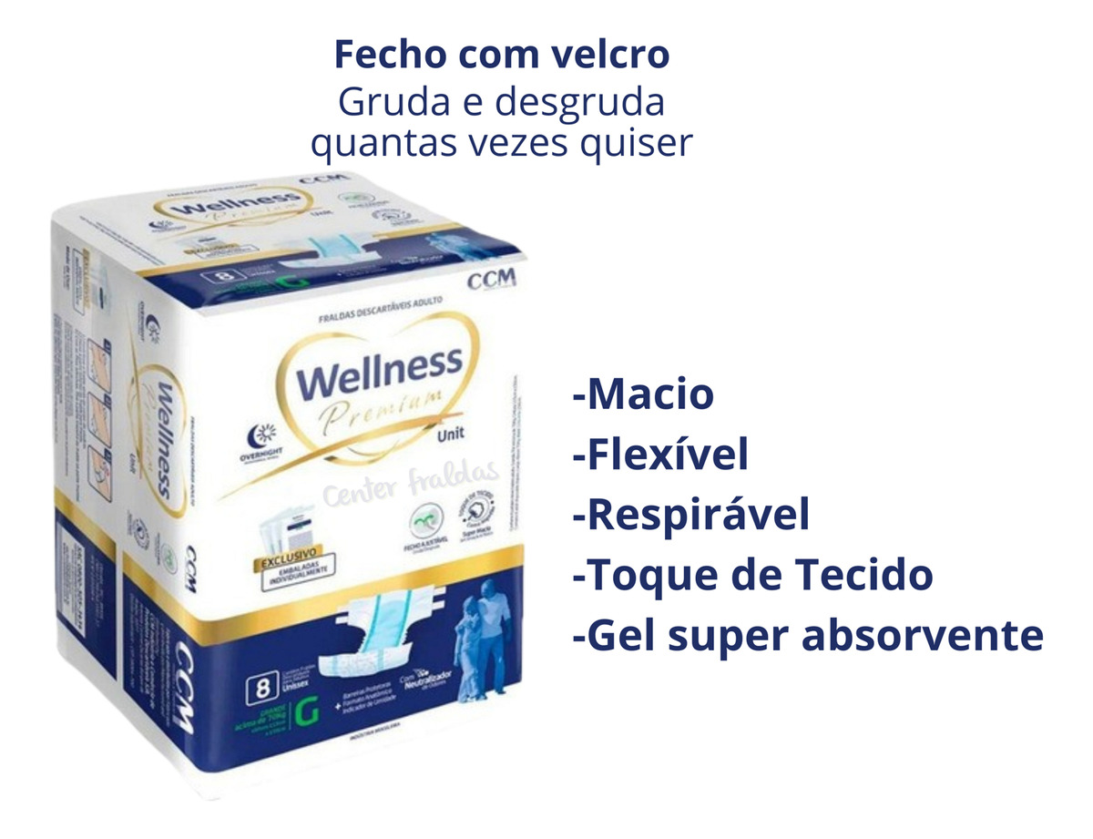 Fralda Geriátrica Wellness 2
